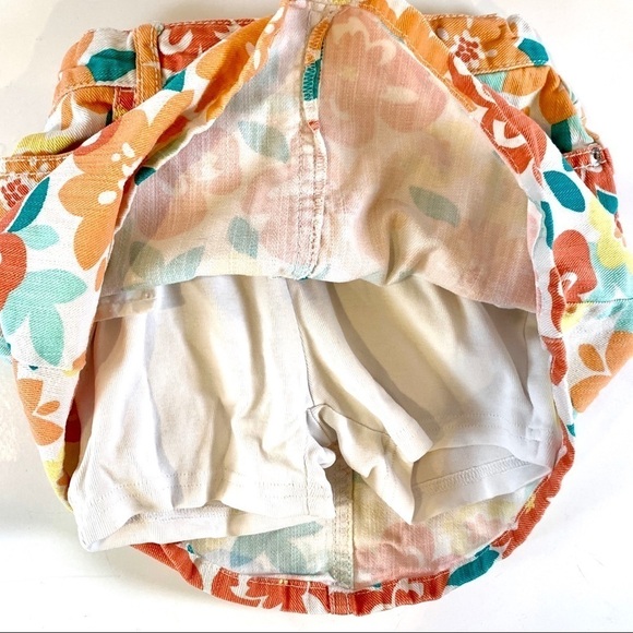Gymboree Jean Skirt with Bright Floral Print Girls Size 7 - Picture 6 of 6